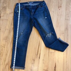 Old Navy Distressed Blue Jeans